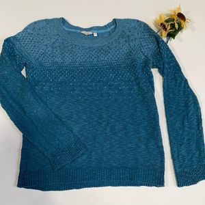 Fat Face Blue Crew Neck Sweater